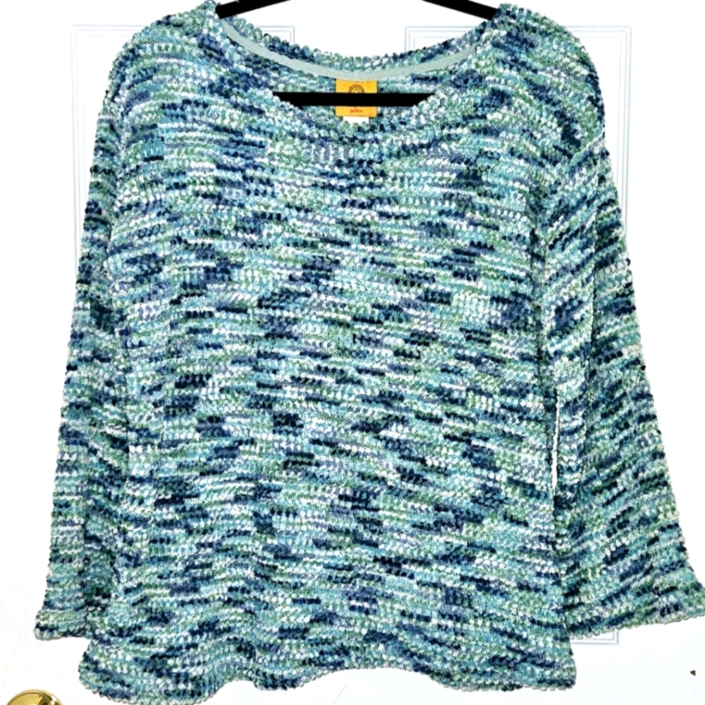 Ruby Rd, PL, super soft chenille women's sweater, NWT
